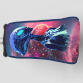Alien Wisdom Psychedelic Scifi Art Golf Headcover (Vorderseite)