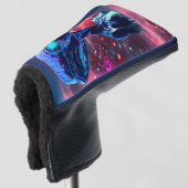 Alien Wisdom Psychedelic Scifi Art Golf Headcover (3/4 Vorderseite)