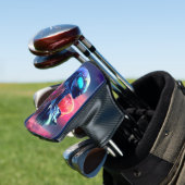 Alien Wisdom Psychedelic Scifi Art Golf Headcover (In Situ)
