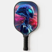 Alien Wisdom Psychedelic Scifi Art Pickleball Schläger (Rückseite)