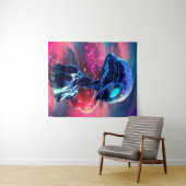 Alien Wisdom Psychedelic Scifi Art Wandteppich (Beispiel (Horizontal))