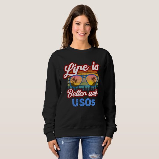 Alien With USOs Summer Saying Sweatshirt (Vorne ganz)