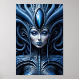 Alien Woman - 005 - Night Vision - Fantasy Art Poster
