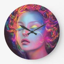 Alien Woman mit kosmischem Haar