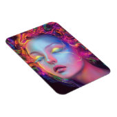 Alien Woman mit kosmischem Haar Magnet (Rechte Seite)