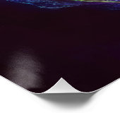 Alien Woman mit kosmischem Haar Poster (Ecke)