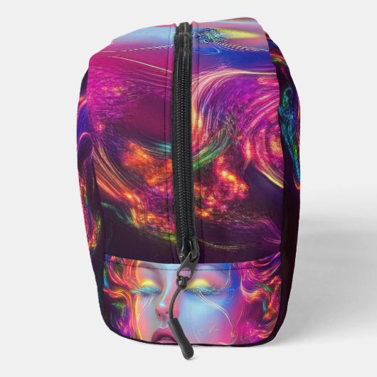 Alien Woman mit kosmischem Haar Waschbeutel (Rechts)