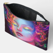 Alien Woman mit kosmischem Haar Zubehörtasche (Offen)