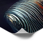 Alien Woman mit Metallheizung Poster (Ecke)