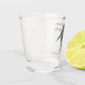 Alien Woman Roller Skater Fantasy Art Showglas Schnapsglas (Links)