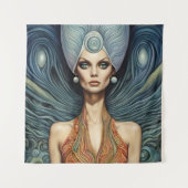 Alien Woman Wandteppich (Vorderseite)