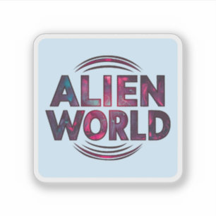 Alien World Aufkleber