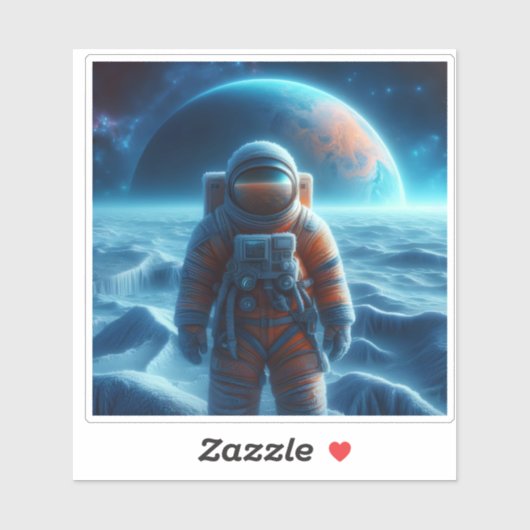 Alien World Explorer unter Fernplaner Aufkleber (Blatt)