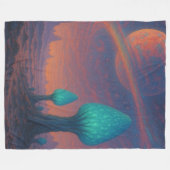 Alien World Fleece Blanket (Vorderseite (Horizontal))
