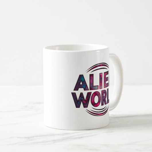 Alien World Kaffeetasse (VorderseiteRechts)