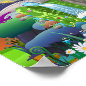 "Alien World Sunsets", Sci-Fi Decor Poster (Ecke)