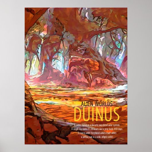 Alien Worlds - Duinus Poster (Vorne)