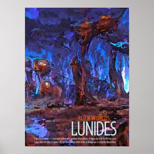 Alien Worlds - Lunides Poster (Vorne)