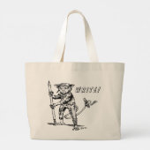 Alien Writer's Jumbo Tote Bag Stoffbeutel (Rückseite)