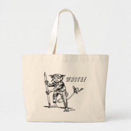 Alien Writer's Jumbo Tote Bag Stoffbeutel