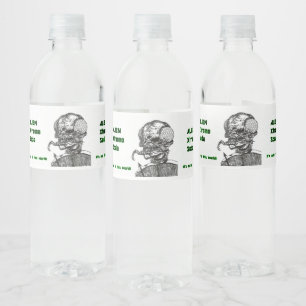 Alien X Soda Wasserflaschenetikett
