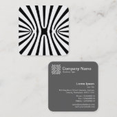 Alien Xebra Quadratische Visitenkarte (Vorne/Hinten)