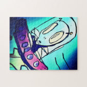 Alien Zeichne Puzzle (Horizontal)