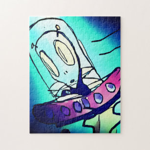 Alien Zeichne Puzzle