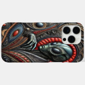 Alien zeigt kosmische Muster an Case-Mate iPhone Hülle (Rückseite (Horizontal))