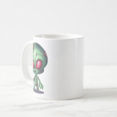 Alien Zombie Kaffeetasse (Vorderseite Links)
