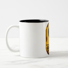 Alien Zone Alert Mug – Beware the Unknown Zweifarbige Tasse
