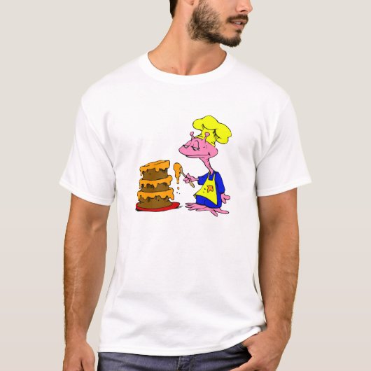 Alien-Zuckerguss-Kuchen T-Shirt (Vorderseite)