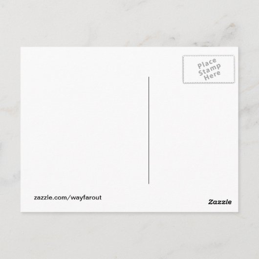 Alien zum Abschied - Postkarte (Rückseite)