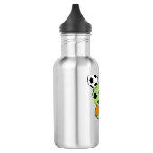 Alien zum Fußball Edelstahlflasche (Links)