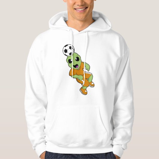 Alien zum Fußball Hoodie (Vorderseite)