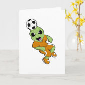 Alien zum Fußball Karte (Gelbe Blume)