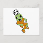 Alien zum Fußball Postkarte (Vorderseite)