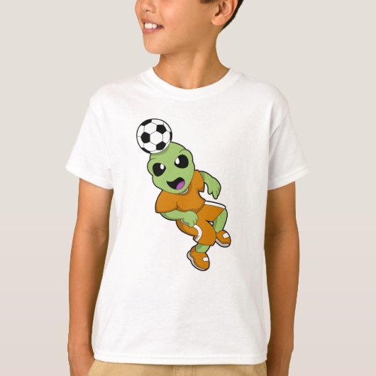 Alien zum Fußball T-Shirt (Vorderseite)