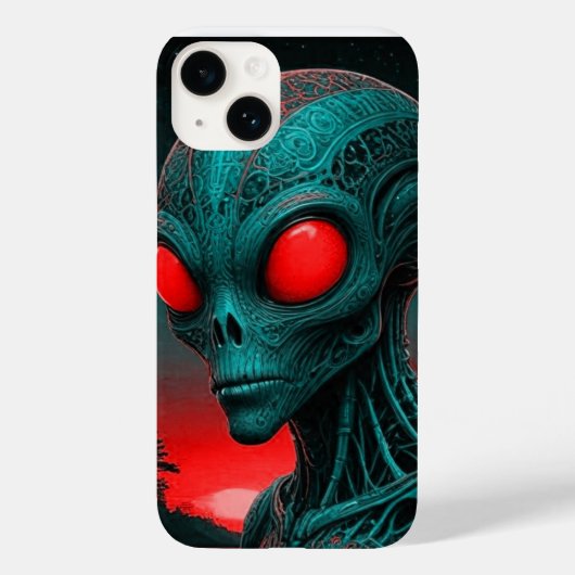 Alien zum Thema iPhone 14 Telefongehäuse Case-Mate iPhone Hülle (Rückseite)
