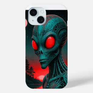 Alien zum Thema iPhone 15 Telefongehäuse Case-Mate iPhone Hülle