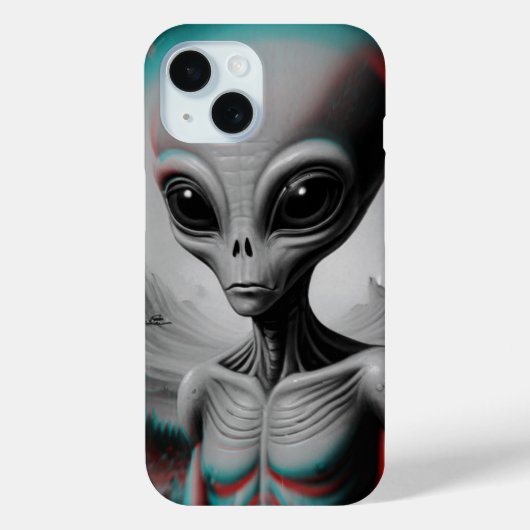 Alien zum Thema iPhone 15 Telefongehäuse Case-Mate iPhone Hülle (Rückseite)