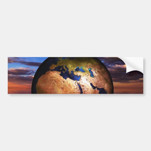 ALIEN zur FANTASY-SCIENCEFICTION PLANETS der Erde- Autoaufkleber (Vorne)