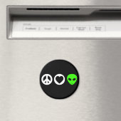 Alien zur Liebe des Friedens Magnet (In Situ (Geschirrspüler))