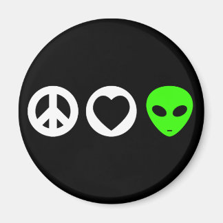 Alien zur Liebe des Friedens Magnet