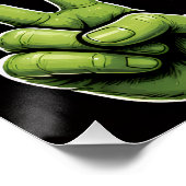Alien zur Partyzeit Poster (Ecke)