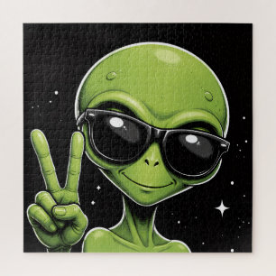 Alien zur Partyzeit Puzzle