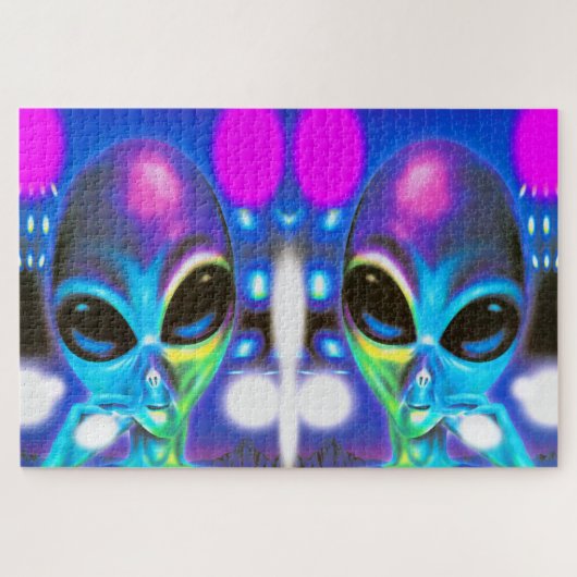 Alien Zwillinge Puzzle (Horizontal)