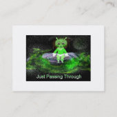 Alienbus-Geschäftskarte Visitenkarte (Rückseite)