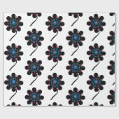 Aliene Blüten Geschenkpapier (Flach)