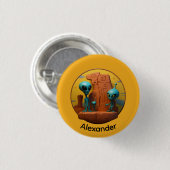 Aliene Familie Button (Vorne & Hinten)